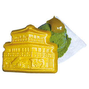 抹茶スイーツともなかの盛り合わせ