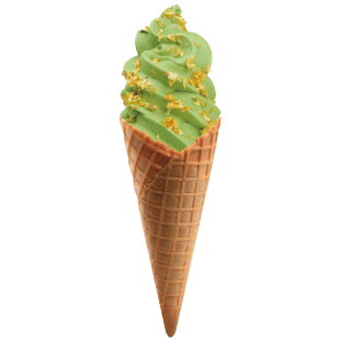 金箔入り抹茶ソフトクリーム